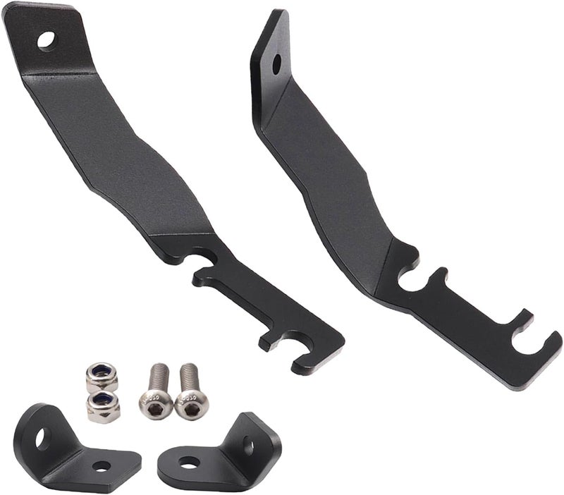 DarSeity Low Profile Mount Hood Hinges Ditch Light Brackets for Tacoma 1995-2004, for Auxiliary Off-Road Lighting - Image 1